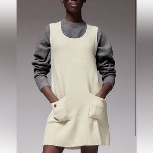 Zara patch pockets knit sweater dress